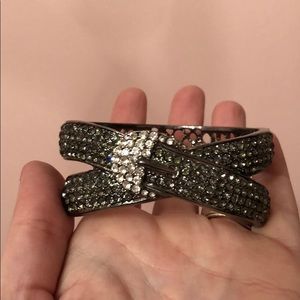 Gray “diamond”  buckle bangle